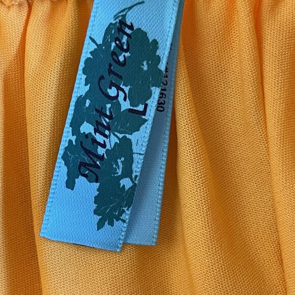 Mint Green Women Western Maxi Skirt Large Pleated Belted Pull On Country Cowgirl - Picture 7 of 10